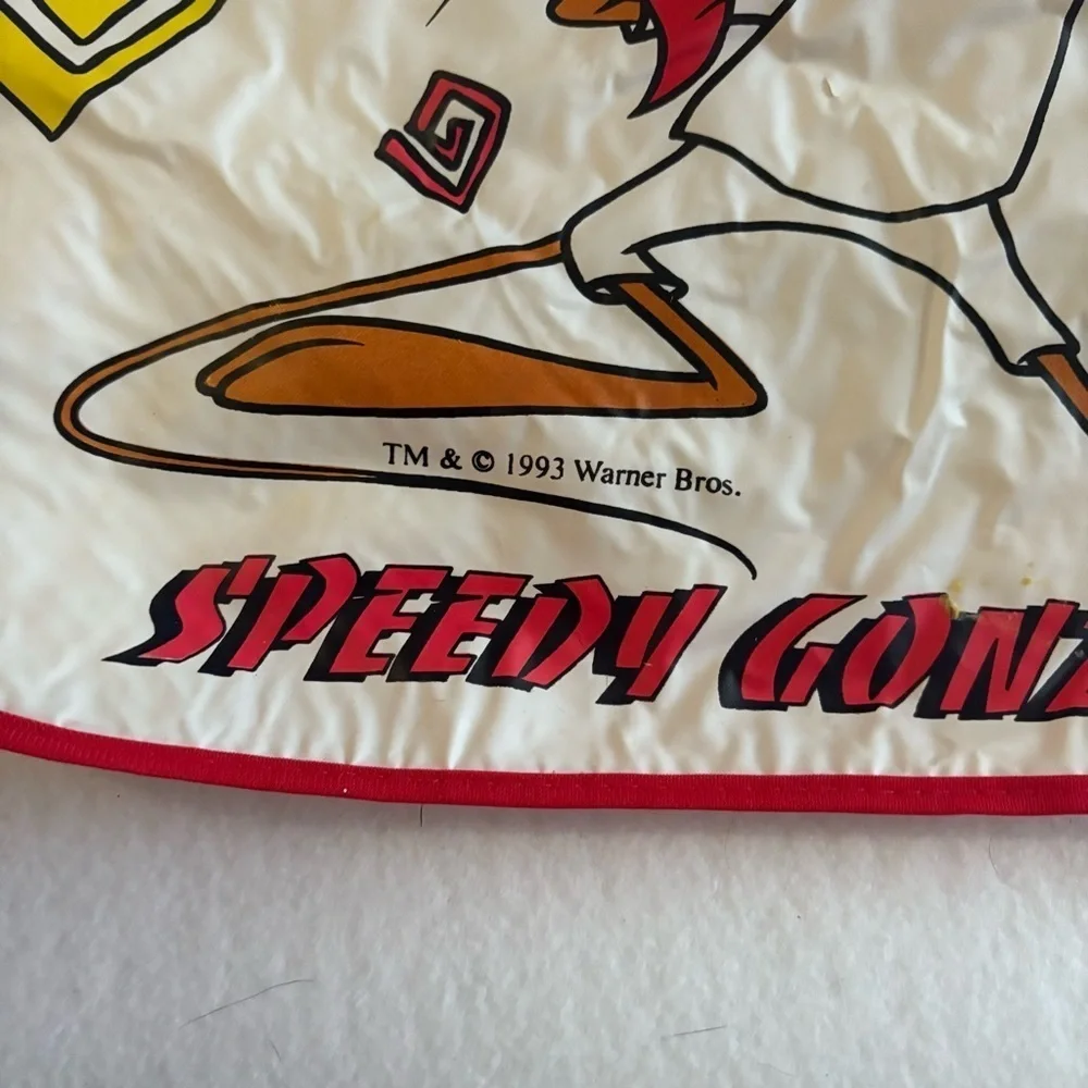 Vintage 1993 Speedy Gonzalez Wipeable Toddler Bib